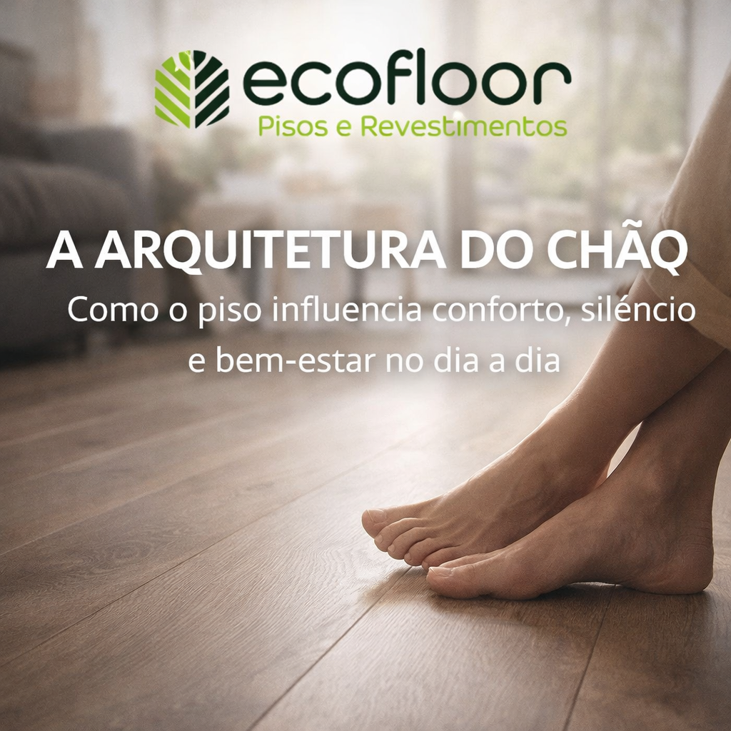 A Arquitetura do Chão como o piso influencia conforto, silêncio e bem-estar no dia a dia