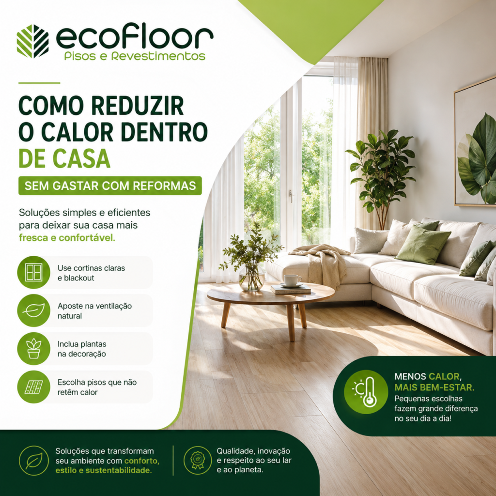 Como reduzir o calor dentro de casa sem gastar com reformas